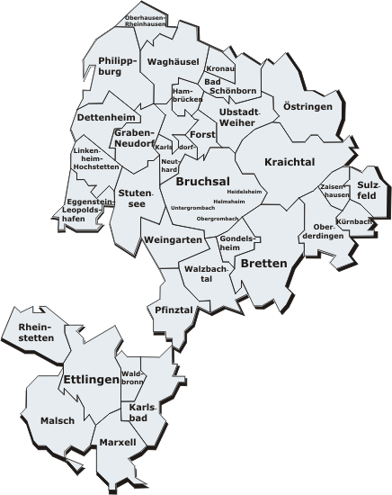 Landkreis Karlsruhe Karte