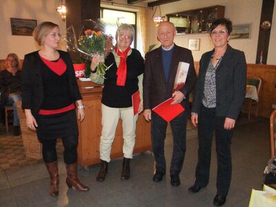 v.l.n.r: Dorota Buczynski, Ursula Zobel, Wilfried Schneider, Angelika Konstandin
