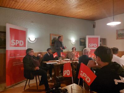 Prof. Dr. René Repasi bei seinem Vortag in Sulzfeld