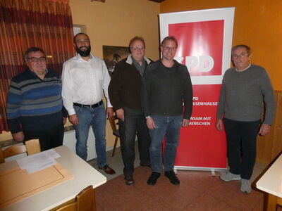Vorstandsmitglieder: Hartwig Panzer, Volker Geisel, Claus Retzbach, Tarak Turki, Rolf Becker (von rechts) Bild: WSH