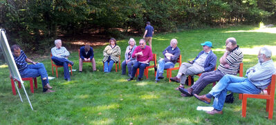Klausurarbeit bei herrlichstem Wetter