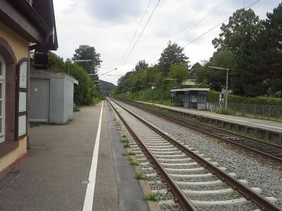 Bahnhof Kleinsteinbach am 31. August 2013