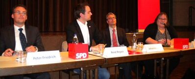 Peter Friedrich, Rene Rapasi, Johannes Jung und Anja Krug