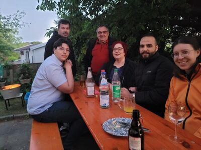 Johanna Hötzer Gemeinderätin, Can Yildirim, Beate Essafi, Rolf Becker, Markus Diefenbacher, Elias Essafi (v.r.n.l.)