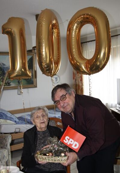 Geburtstagsglückwünsche für Erna Kude (Bildrechte bei SPD OV)