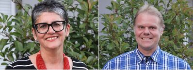 Kreistagskandidatin Margareth Lindenberg und Kreistagskandidat Volker Geisel