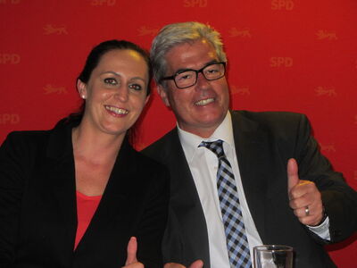 Unser Landtagskandidat Markus Rupp mit Ersatzkandidatin Saskia Heiler
