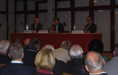 Dr. Frank Mentrup und Walter Heiler standen Rede und Antwort