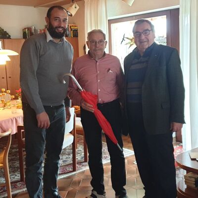 v.l. Gemeinderat Tarak Turki, Hartwig Panzer, Rolf Becker