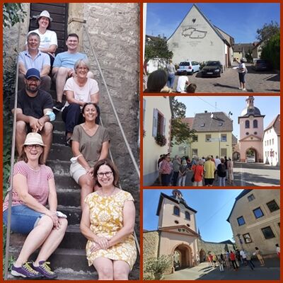 Unsere Kandidatinnen Alexandra und Neza im Kreis der Ortsvereinsvorsitzenden