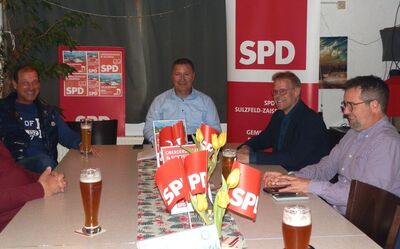 v.l. Axel Hagenmeier, Kreisrat Karl-Heinz Hagenmeier, Kreisrat Volker Geisel, Markus Müßig