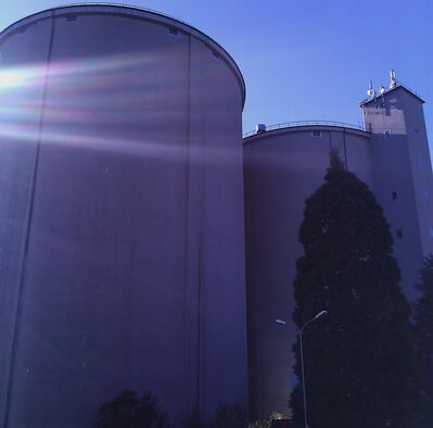 Die Silos auf dem Südzuckergelände