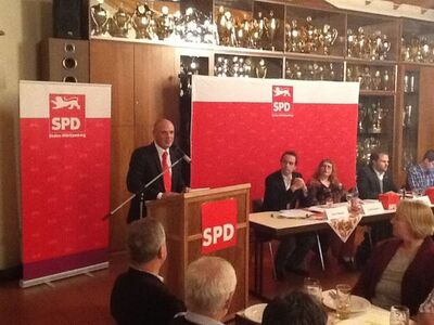 Daniel Born bei seiner Nominierungsrede