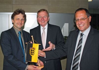 v.l.n.r.: Dr. Frank Mentrup, Claus Schmiedel, Walter Heiler