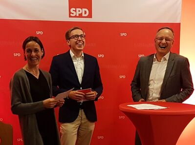 Judith Thomsen, Christian Holzer und Andreas Stoch